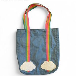 Kids Rainbow Cloud Tote Bag